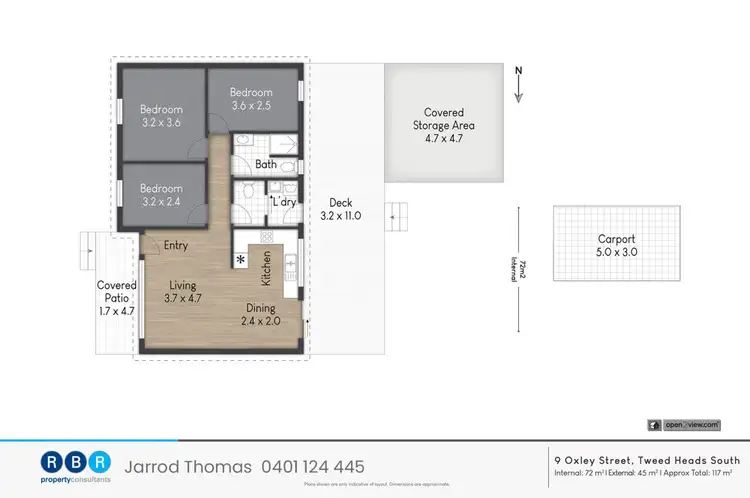 Floorplan of Homely house listing, 9 Oxley Street, Tweed Heads South NSW 2486