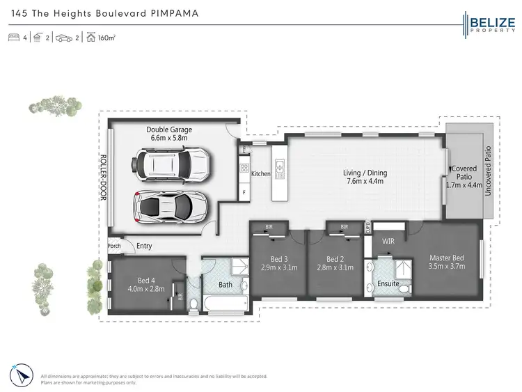 Floorplan of Homely house listing, 145 The Heights Boulevard, Pimpama QLD 4209