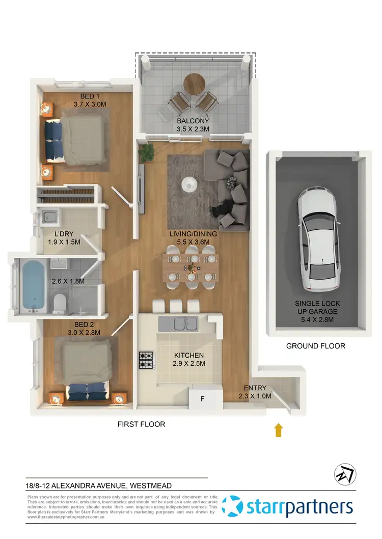 Floorplan of Homely unit listing, 18/8-12 Alexandra Avenue, Westmead NSW 2145