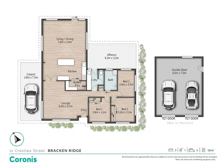 Floorplan of Homely house listing, 12 Crestlea Street, Bracken Ridge QLD 4017