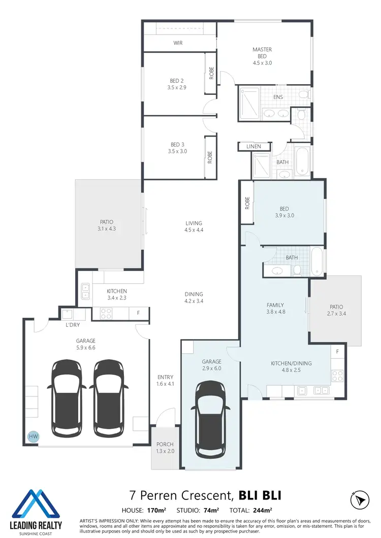 Floorplan of Homely house listing, 7 Perren Cres, Bli Bli QLD 4560