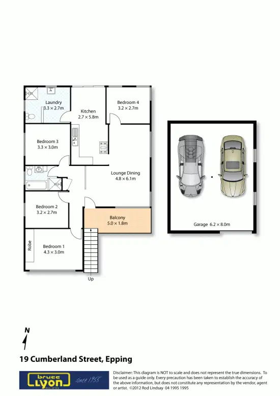 Floorplan of Homely house listing, 19 Cumberland Street, Epping NSW 2121