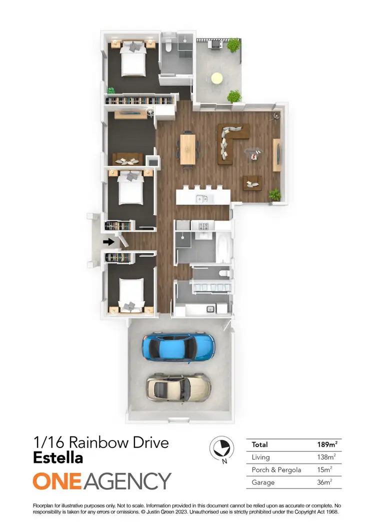 Floorplan of Homely house listing, 1/16 RAINBOW DRIVE, Estella NSW 2650