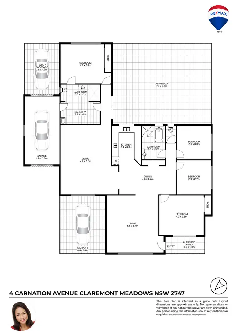 Floorplan of Homely house listing, 4 CARNATION AVENUE, Claremont Meadows NSW 2747