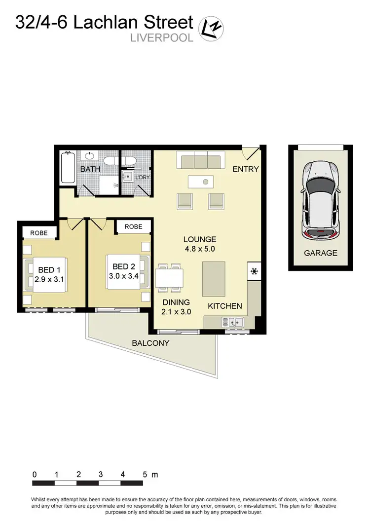 Floorplan of Homely apartment listing, 32/4-6 Lachlan Street, Liverpool NSW 2170