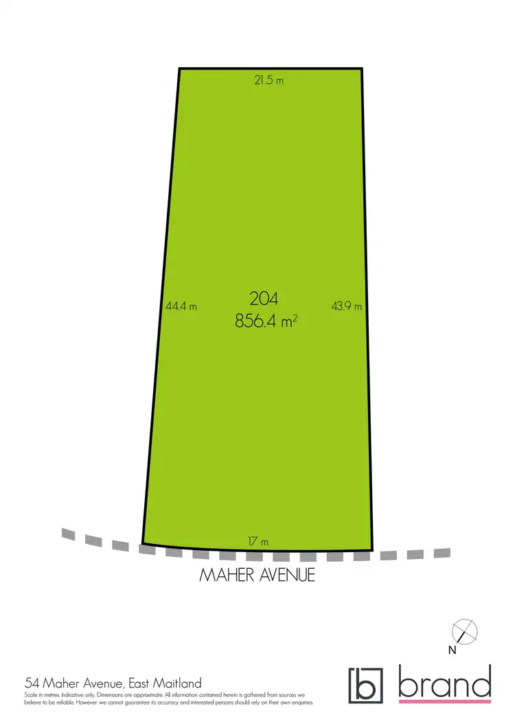 Floorplan of Homely land listing, 54 Maher Avenue, East Maitland NSW 2323