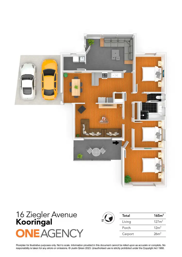 Floorplan of Homely house listing, 16 ZIEGLER AVENUE, Kooringal NSW 2650