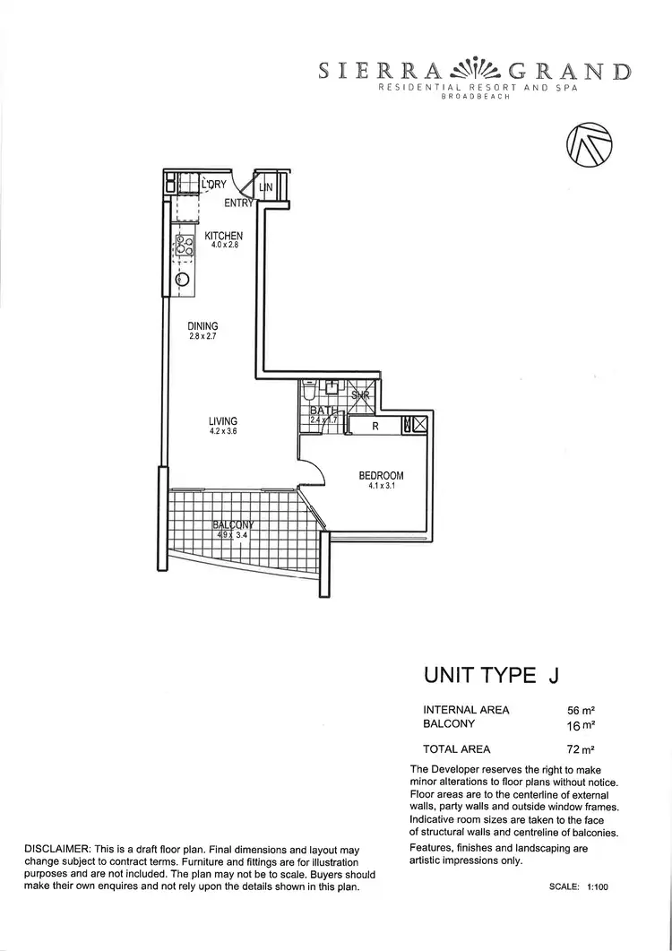 Floorplan of Homely unit listing, 609/22 Surf Parade, Broadbeach QLD 4218