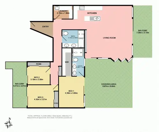 Floorplan of Homely unit listing, 3/1 Hutton Road, The Entrance North NSW 2261