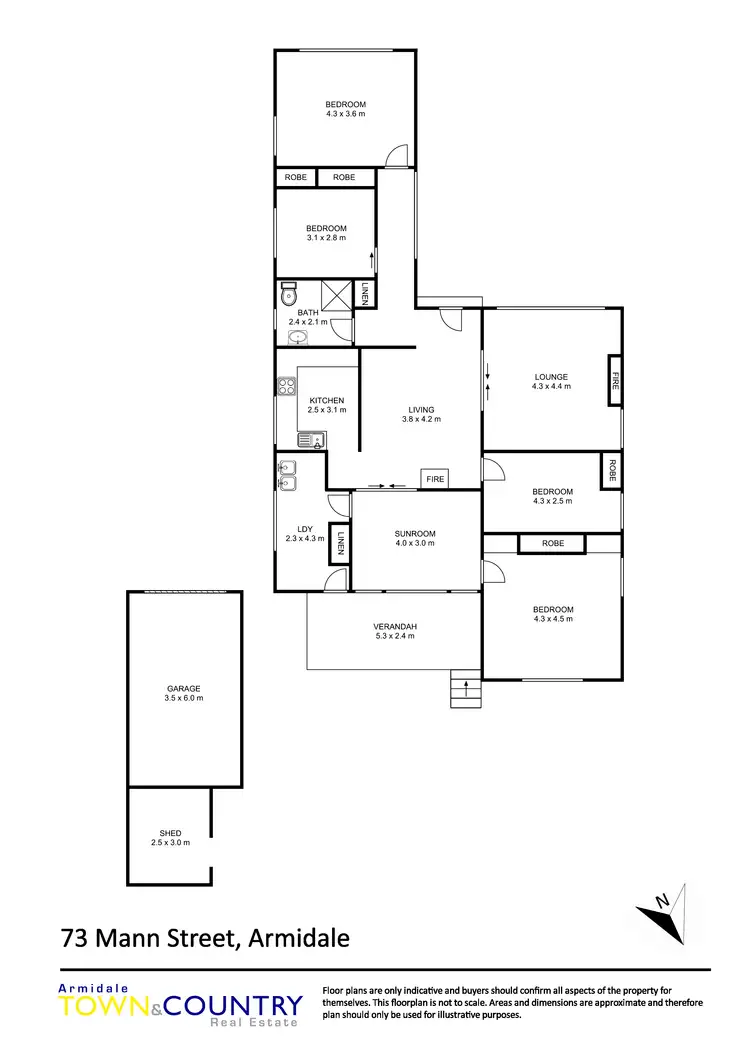Floorplan of Homely house listing, 73 Mann Street, Armidale NSW 2350