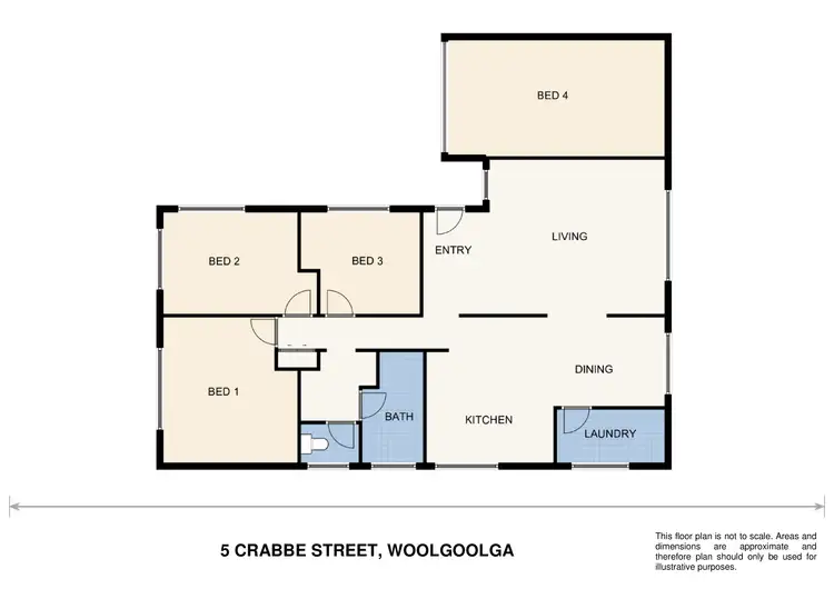 Floorplan of Homely house listing, 5 Crabbe Street, Woolgoolga NSW 2456