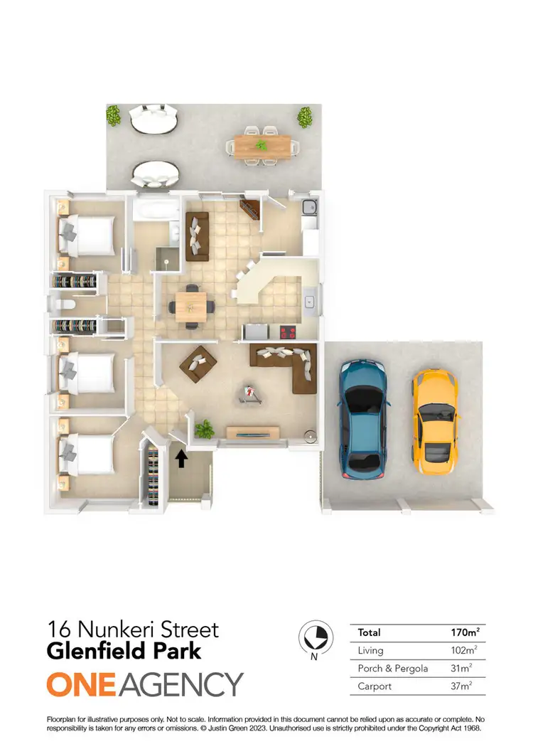 Floorplan of Homely house listing, 16 NUNKERI STREET, Glenfield Park NSW 2650
