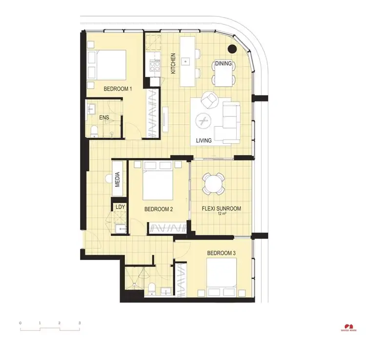 Floorplan of Homely apartment listing, 504/3 Bundil Boulevard, Melrose Park NSW 2114