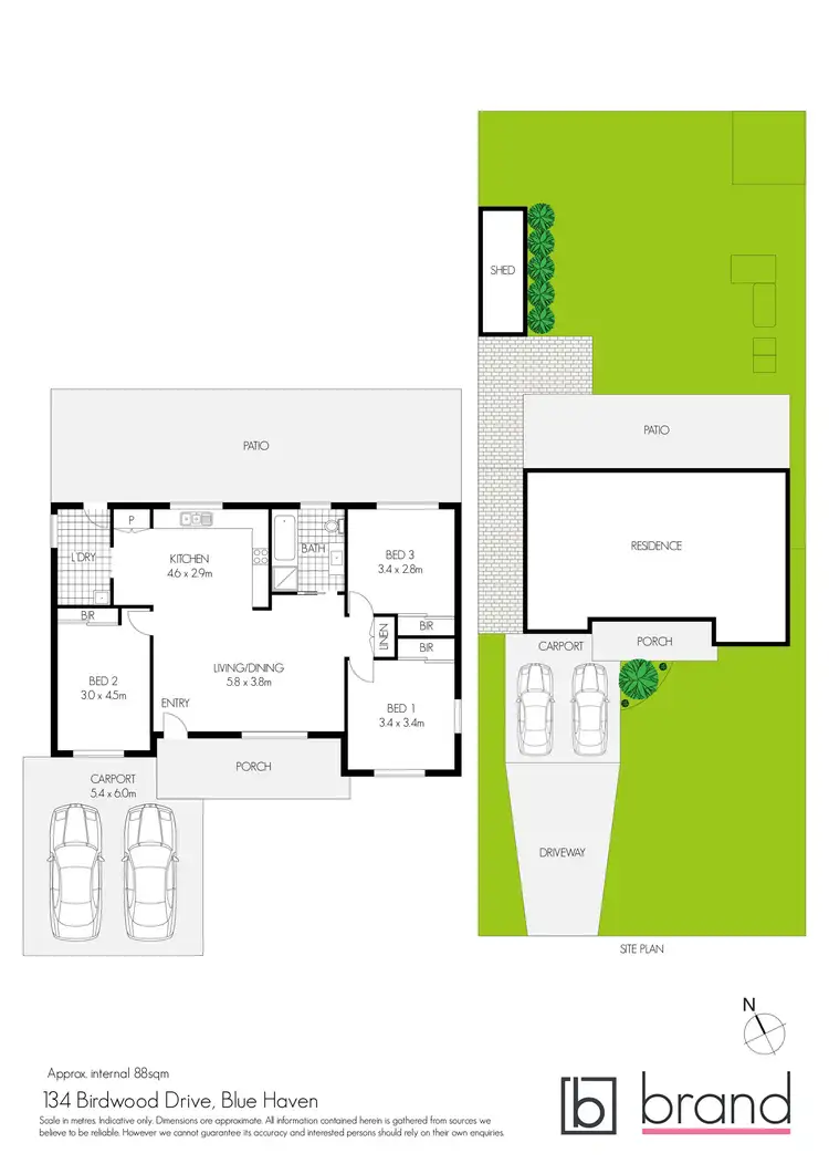 Floorplan of Homely house listing, 134 Birdwood Drive, Blue Haven NSW 2262