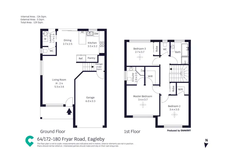 Floorplan of Homely townhouse listing, 64/172-180 Fryar Road, Eagleby QLD 4207