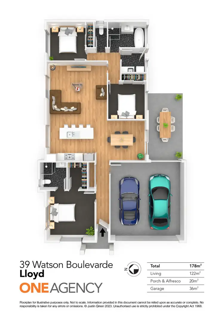 Floorplan of Homely villa listing, 39 WATSON BOULEVARD, Lloyd NSW 2650