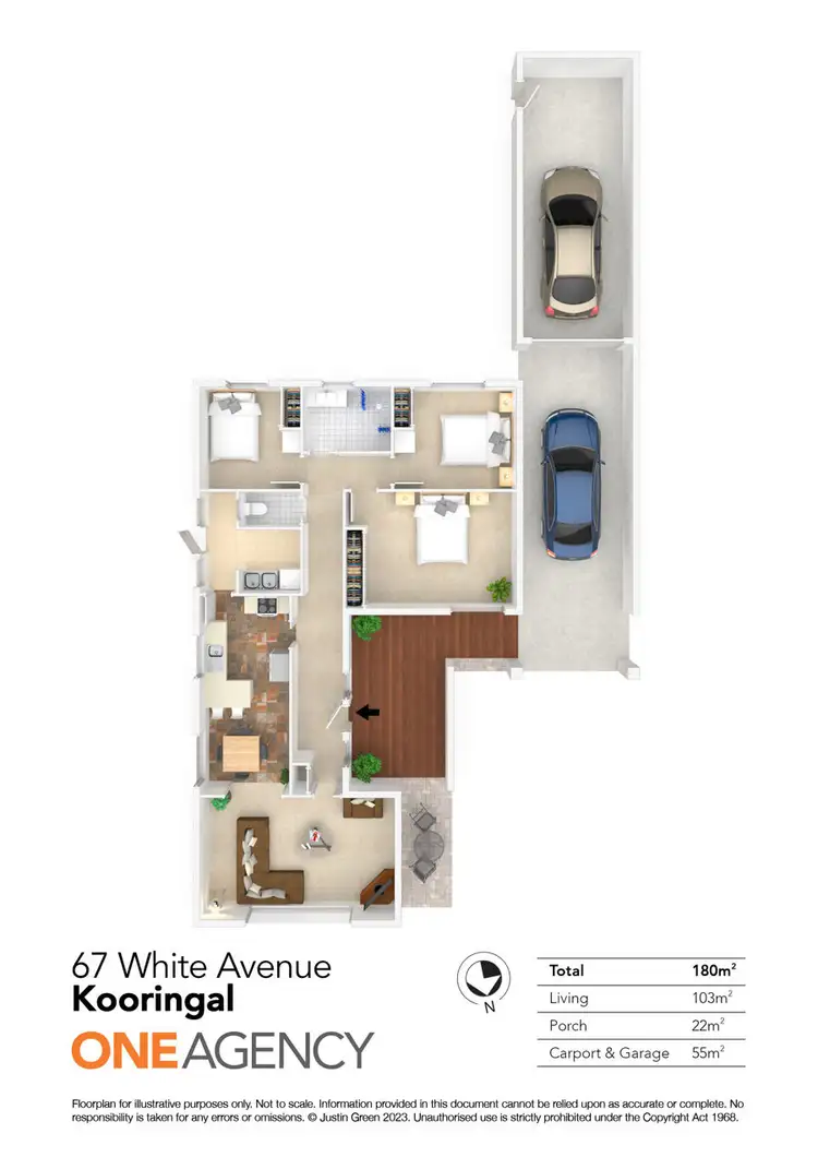 Floorplan of Homely house listing, 67 WHITE AVENUE, Kooringal NSW 2650