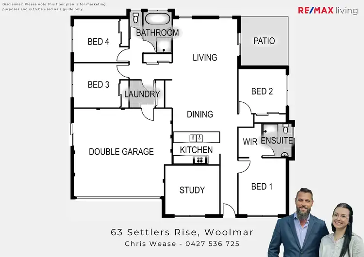 Floorplan of Homely house listing, 63 Settlers Rise, Woolmar QLD 4515