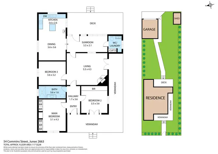 Floorplan of Homely house listing, 54 Commins Street, Junee NSW 2663