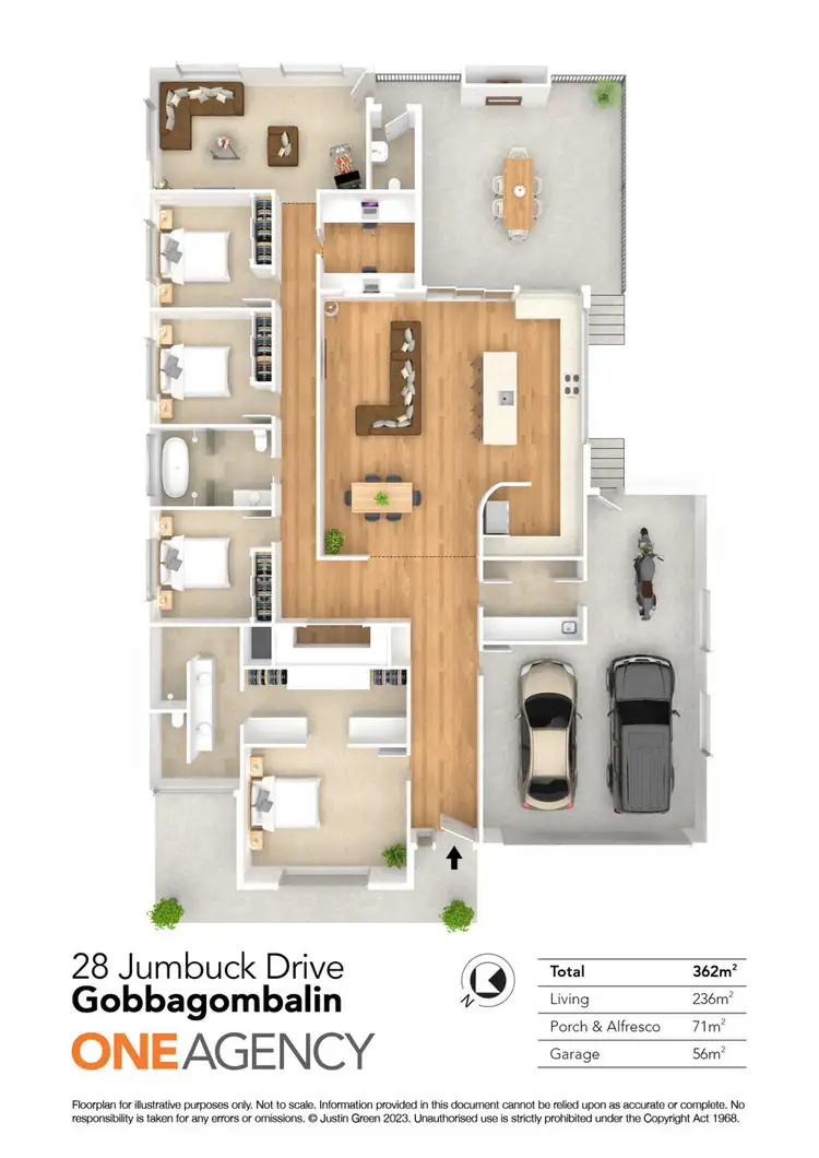 Floorplan of Homely house listing, 28 JUMBUCK DRIVE, Gobbagombalin NSW 2650