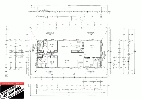 Floorplan of Homely rural property listing, 62 Melrose Crescent, Kelso QLD 4815