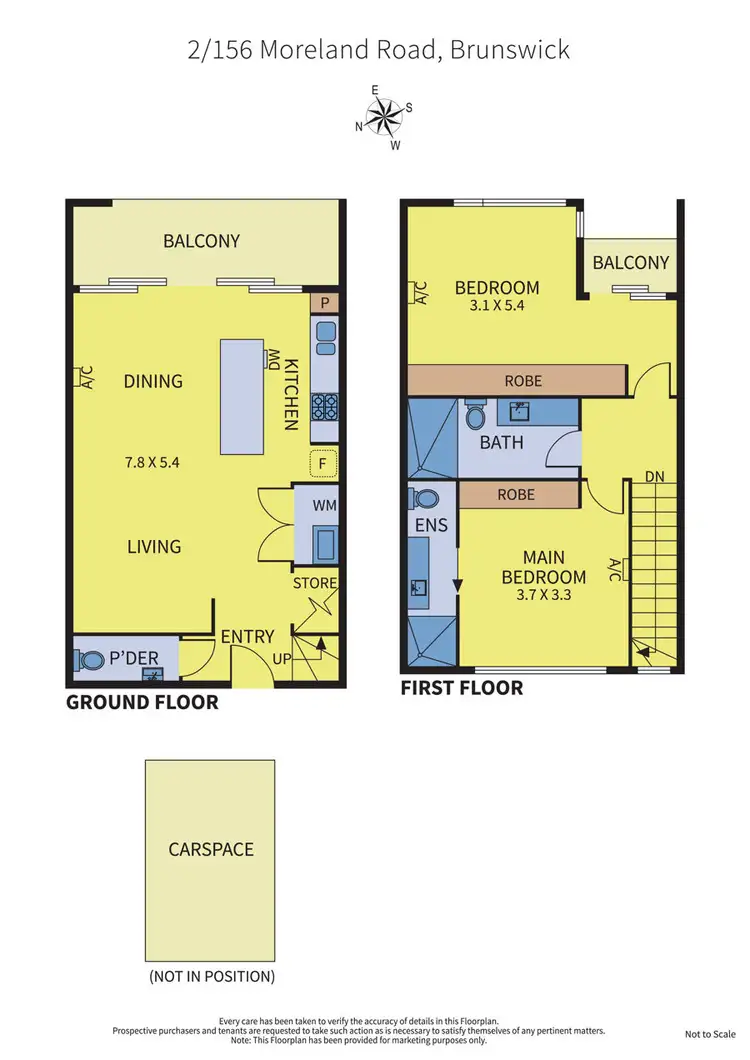 Floorplan of Homely apartment listing, 2/156 Moreland Road, Brunswick VIC 3056