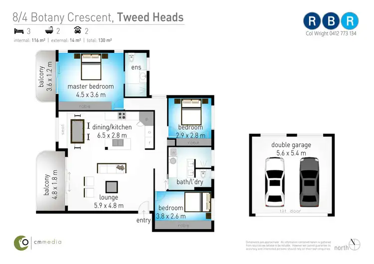 Floorplan of Homely unit listing, 8/4 Botany Crescent, Tweed Heads NSW 2485