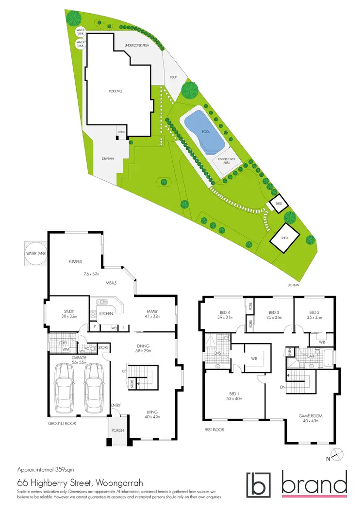 Floorplan of Homely house listing, 66 Highberry Street, Woongarrah NSW 2259
