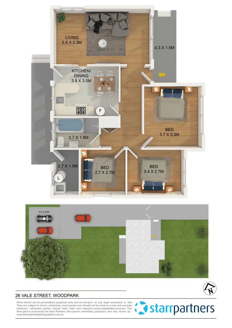 Floorplan of Homely house listing, 26 Vale Street, Woodpark NSW 2164