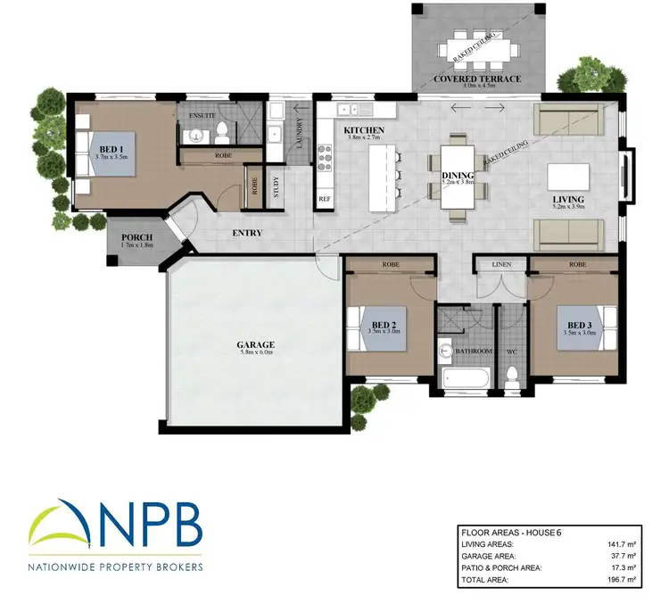 Floorplan of Homely villa listing, 6/20 St Lucia Place, Bonny Hills NSW 2445