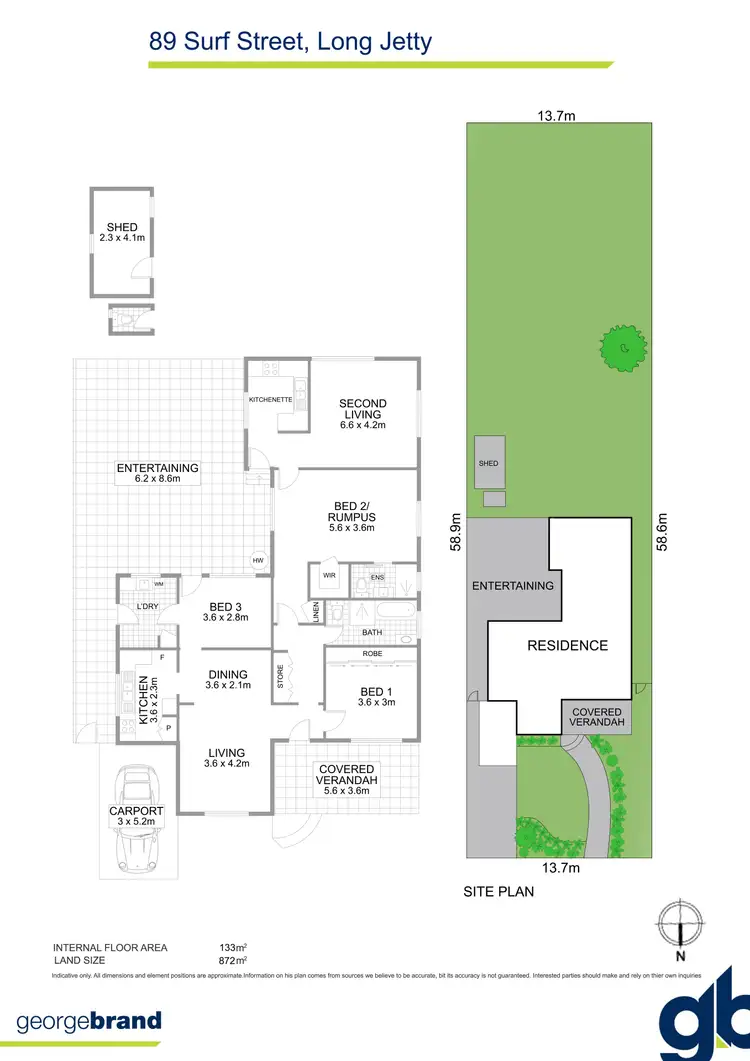 Floorplan of Homely house listing, 89 Surf Street, Long Jetty NSW 2261