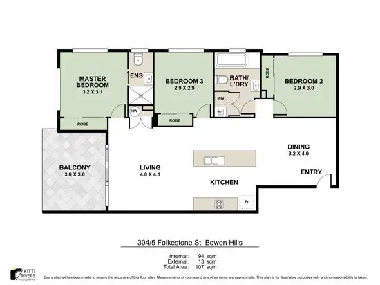 Floorplan of Homely apartment listing, 304/5-9 Folkestone Street, Bowen Hills QLD 4006