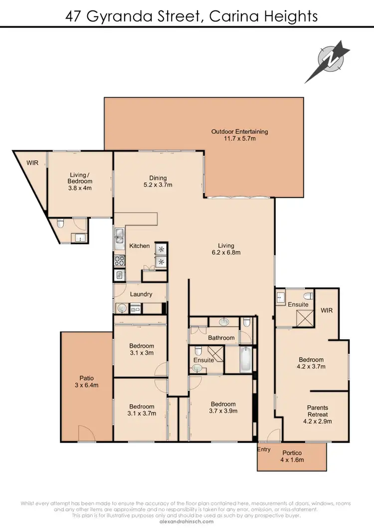 Floorplan of Homely house listing, 47 Gyranda Street, Carina Heights QLD 4152