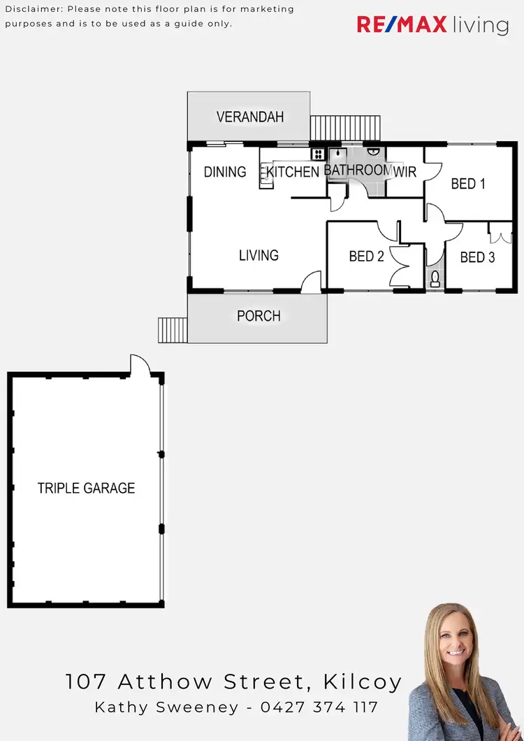 Floorplan of Homely house listing, 107 Atthow Street, Kilcoy QLD 4515