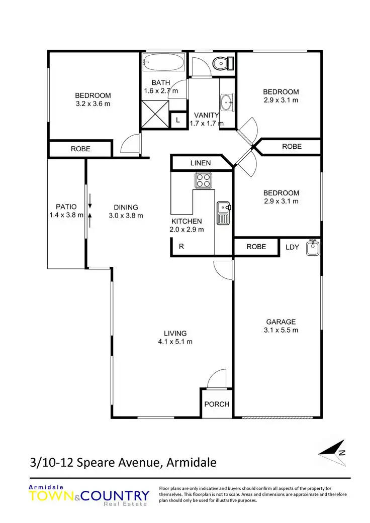 Floorplan of Homely house listing, 3/ 10 -12 Speare Avenue, Armidale NSW 2350