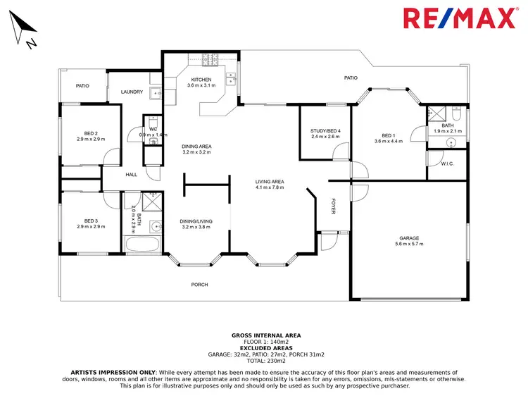 Floorplan of Homely house listing, 4 Kingsview Drive, Flaxton QLD 4560