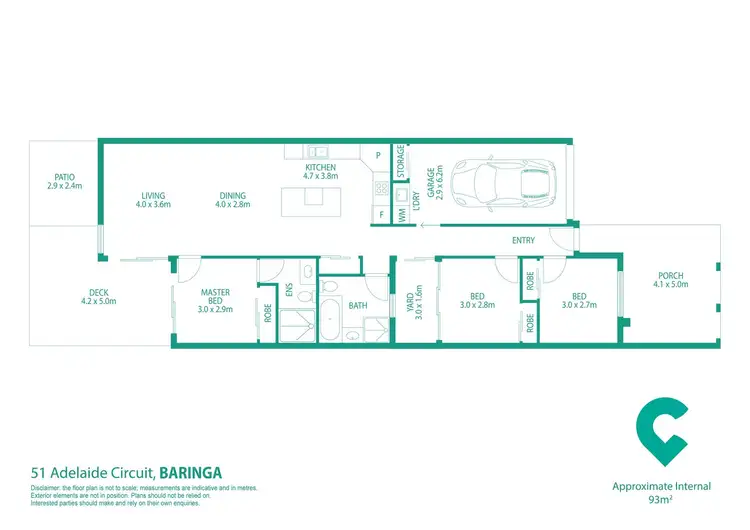 Floorplan of Homely house listing, 51 Adelaide Circuit, Baringa QLD 4551