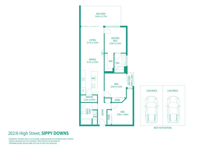 Floorplan of Homely unit listing, 202/6 High Street, Sippy Downs QLD 4556