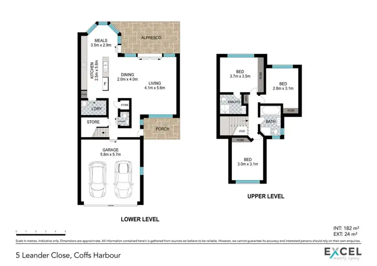 Floorplan of Homely villa listing, 5 Leander Close, Coffs Harbour NSW 2450
