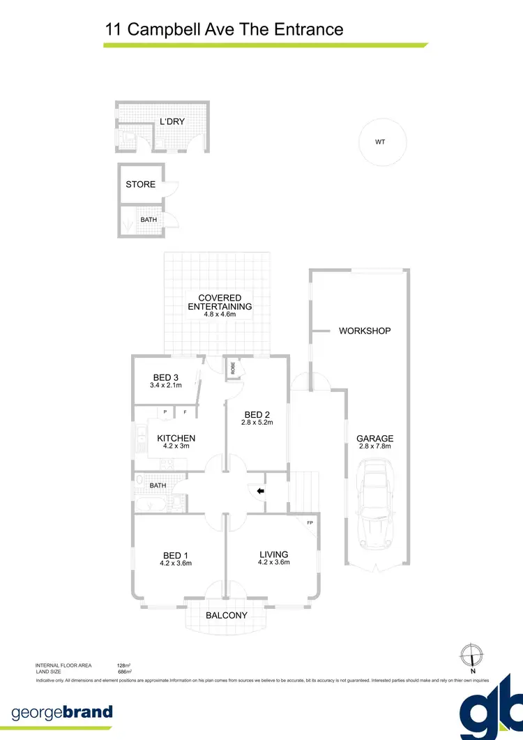 Floorplan of Homely house listing, 11 Campbell Avenue, The Entrance NSW 2261