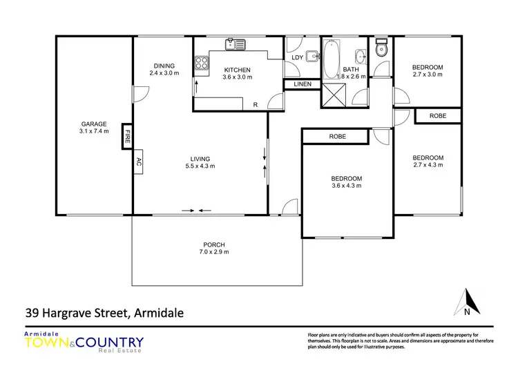 Floorplan of Homely house listing, 39 Hargrave Street, Armidale NSW 2350