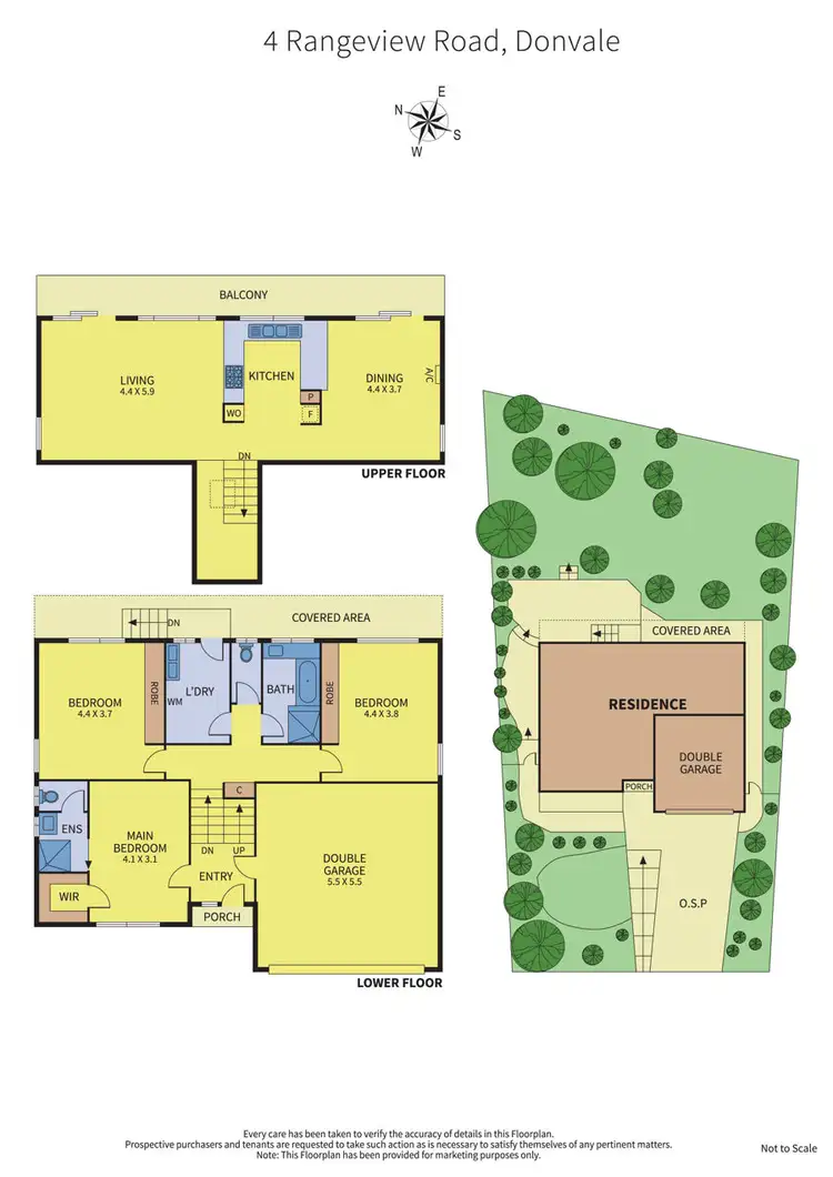 Floorplan of Homely house listing, 4 Rangeview Road, Donvale VIC 3111