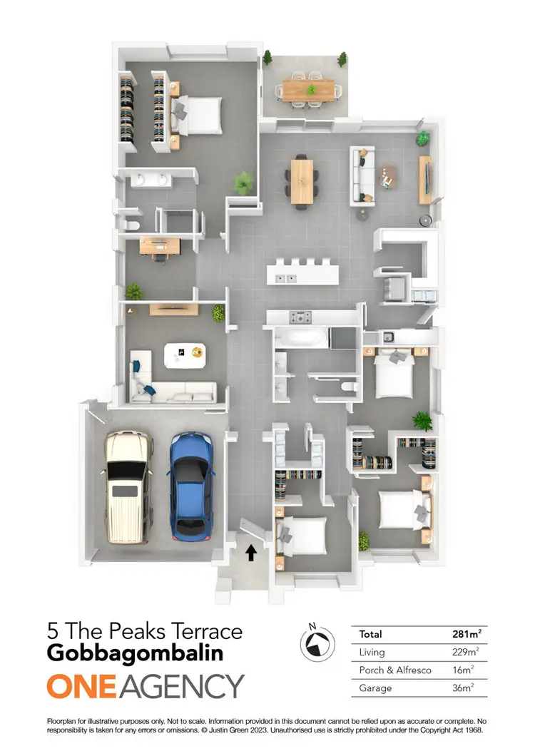 Floorplan of Homely house listing, 5 THE PEAKS TERRACE, Gobbagombalin NSW 2650