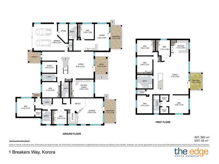 Floorplan of Homely house listing, 1 Breakers Way, Korora NSW 2450