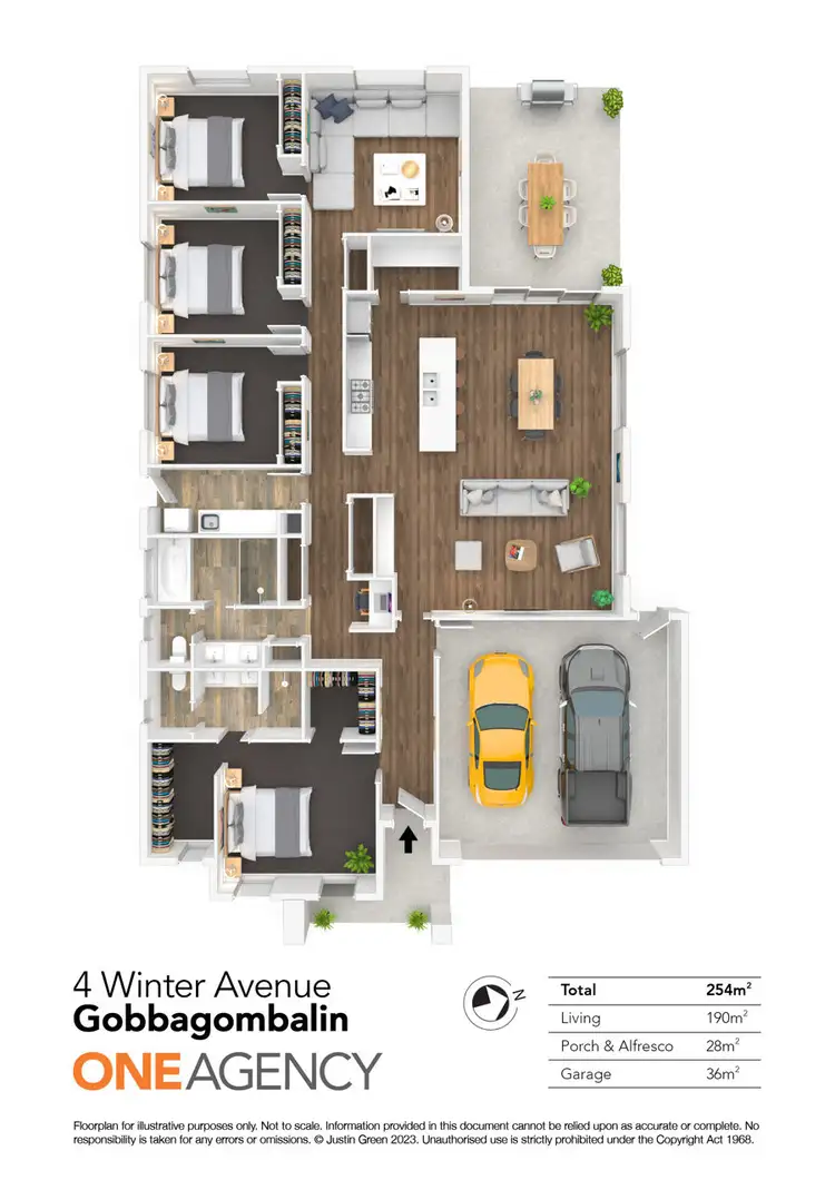 Floorplan of Homely house listing, 4 WINTER AVENUE, Gobbagombalin NSW 2650