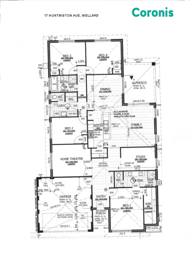Floorplan of Homely house listing, 17 Huntington Ave, Wellard WA 6170