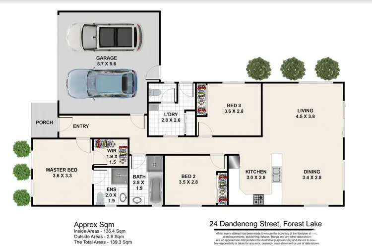 Floorplan of Homely house listing, 24 Dandenong St, Forest Lake QLD 4078