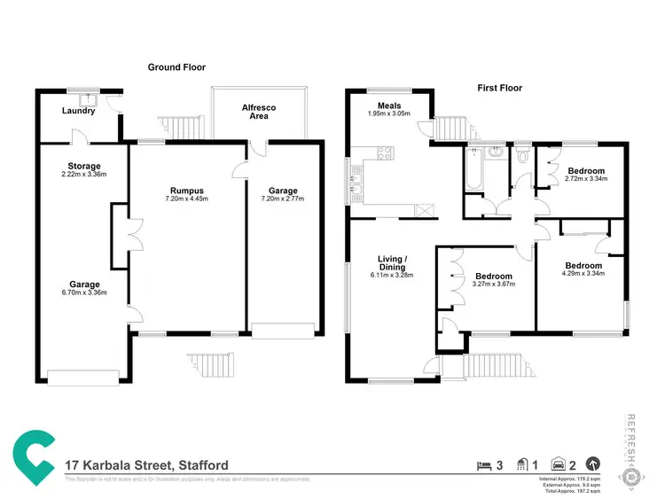 Floorplan of Homely house listing, 17 Karbala St, Stafford QLD 4053