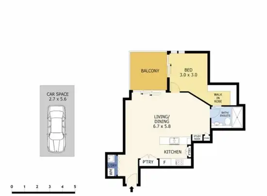 Floorplan of Homely apartment listing, 910/66 High Street, Toowong QLD 4066