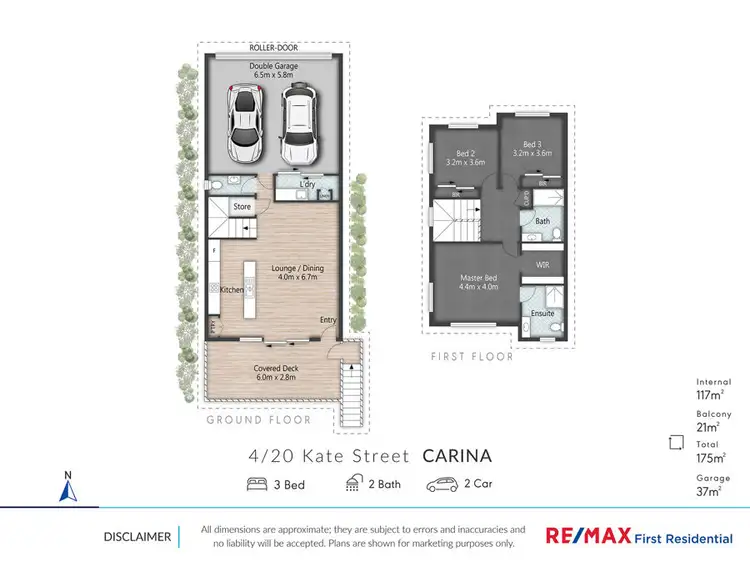 Floorplan of Homely townhouse listing, 4 / 20 Kate Street, Carina QLD 4152